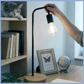 EMYMLITE E26 medium base bulb fits most fixtures and sockets.