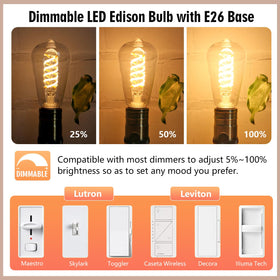 EMYMLITE warm white 2700K bulbs create cozy living room ambiance