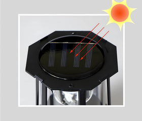 Enajucy large black lighthouse-style lamp enhances exterior aesthetics