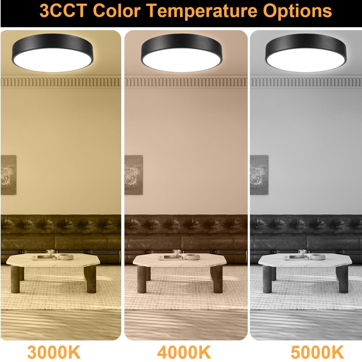 ENATECLITE color temperature options from warm to daylight