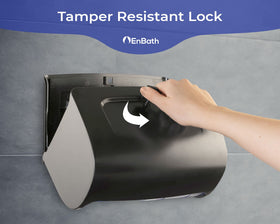 EnBath compact wall mount dispenser ideal for tight restrooms