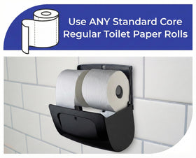 EnBath side-by-side two-roll design, accessible in high-traffic environments
