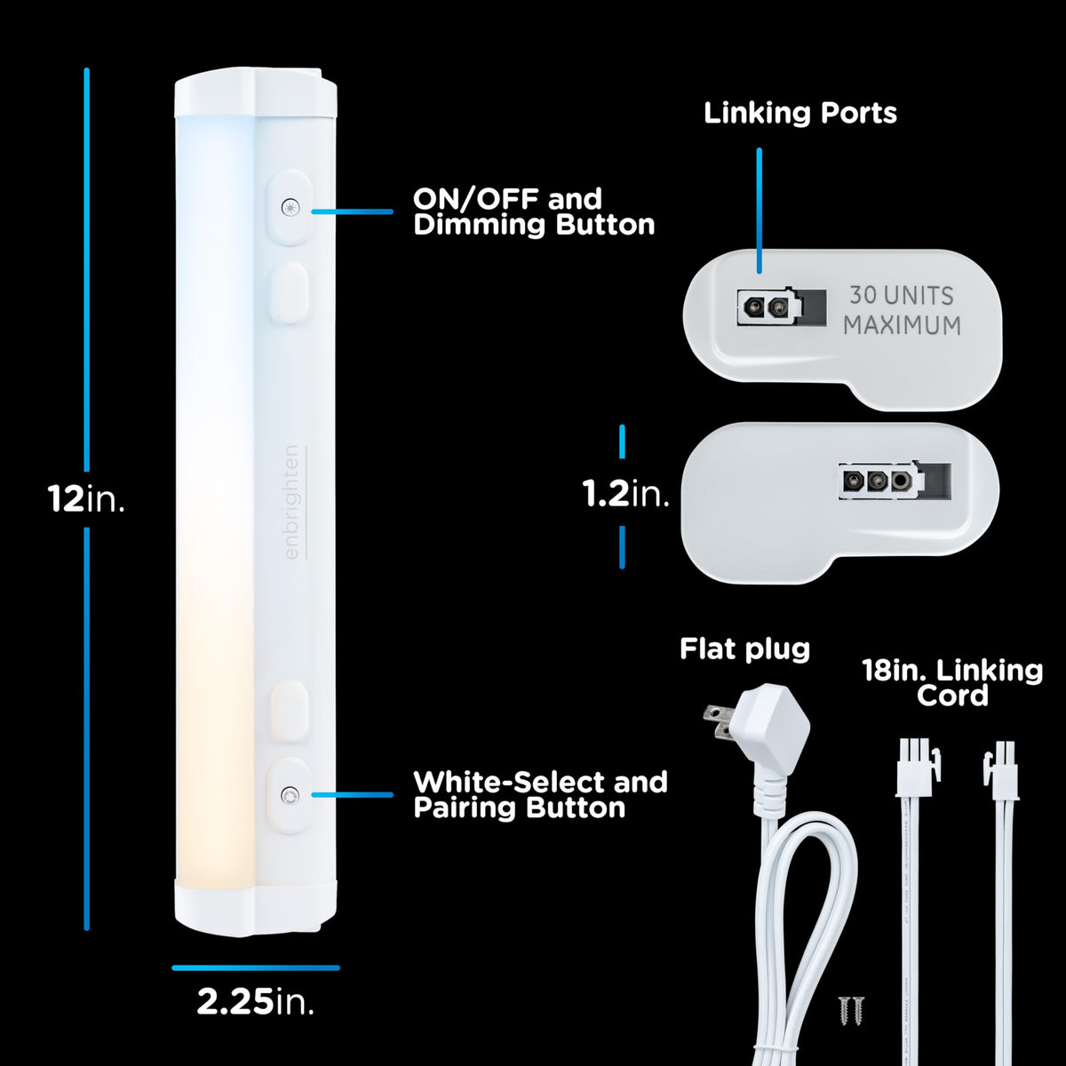 Enbrighten 5-temperature option lets you switch from warm to daylight.
