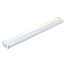 Enbrighten 24in under-cabinet light showing diffused illumination for countertops