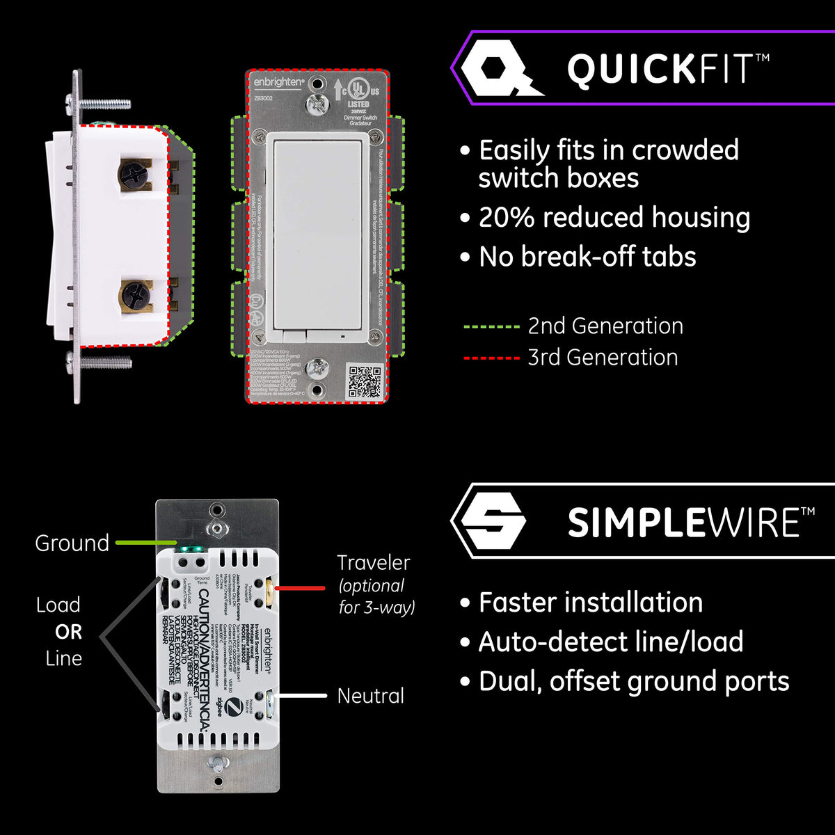 Supports 3-way and multi-switch configurations with add-ons.