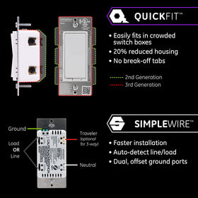 Supports 3-way and multi-switch configurations with add-ons.