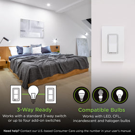 Enbrighten 800LR daisy-chain terminals enable multi-switch configurations.