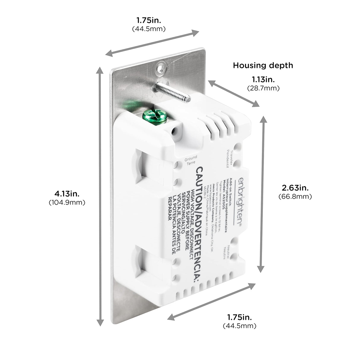 Enbrighten add-on switch compatibility with smart controls expands automation options.