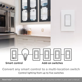 Enbrighten add-on switch depth reduction enables versatile retrofits in shallow enclosures.