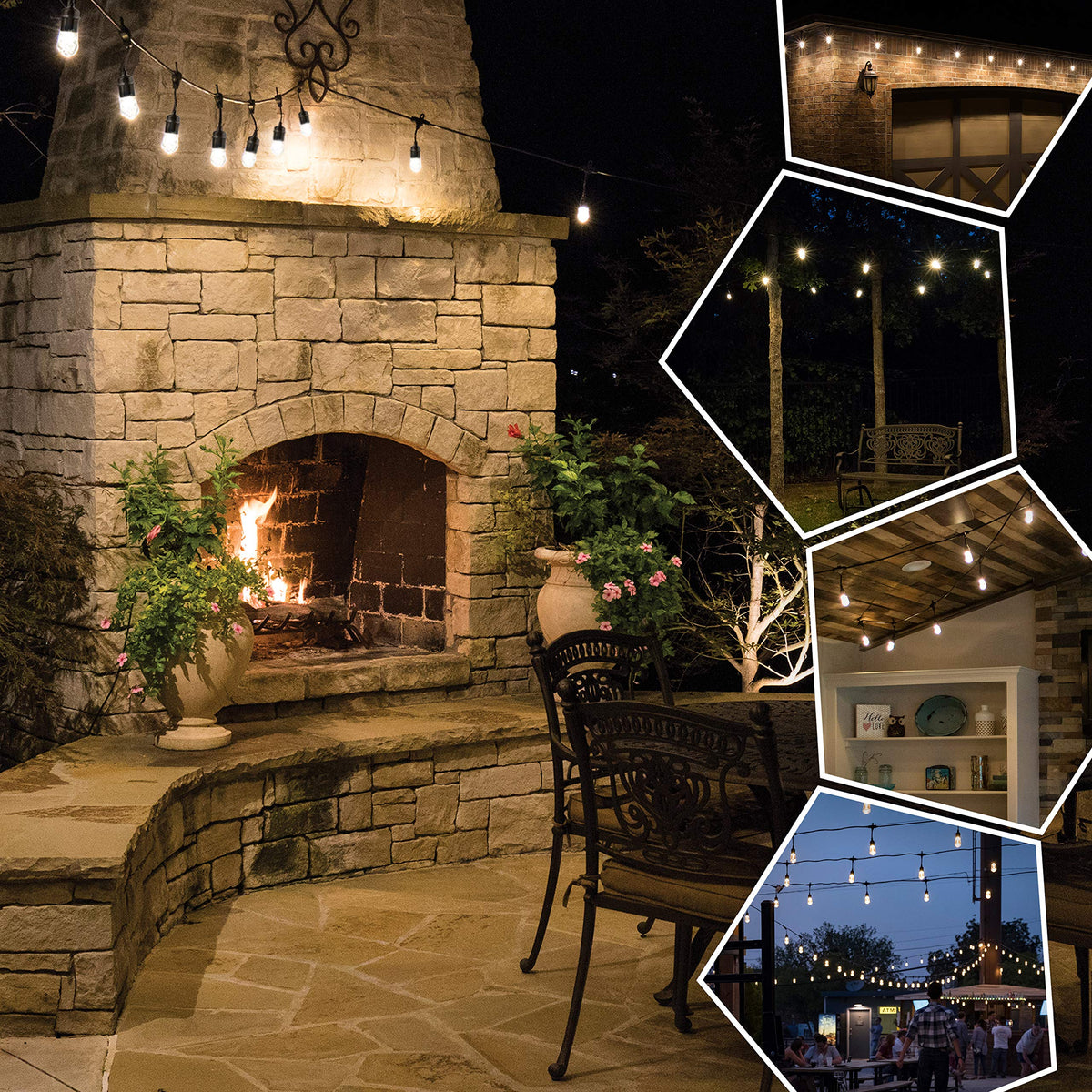 Enbrighten ETL safety-certified lights support permanent indoor or outdoor use.