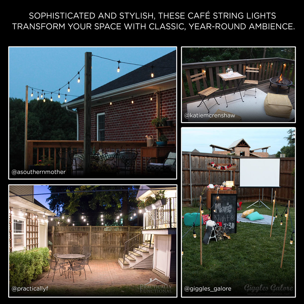 Enbrighten linkable design lets you extend coverage up to 750 feet.
