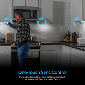 Enbrighten linkable design with 18-inch cords expands coverage across counters.