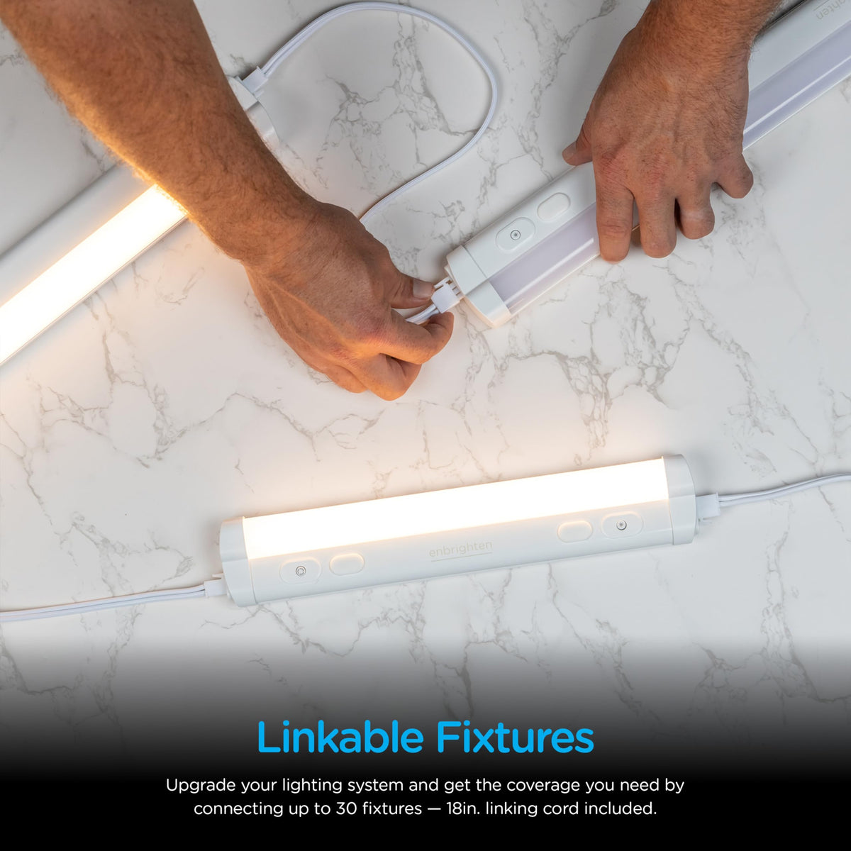 Enbrighten linking cords support expanding your lighting setup with more bars.
