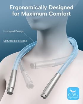 Enclize neck reading light offers color temperatures for cozy evenings.