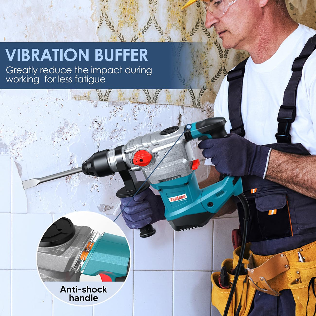 ENEACRO anti-vibration system reduces user fatigue during drilling