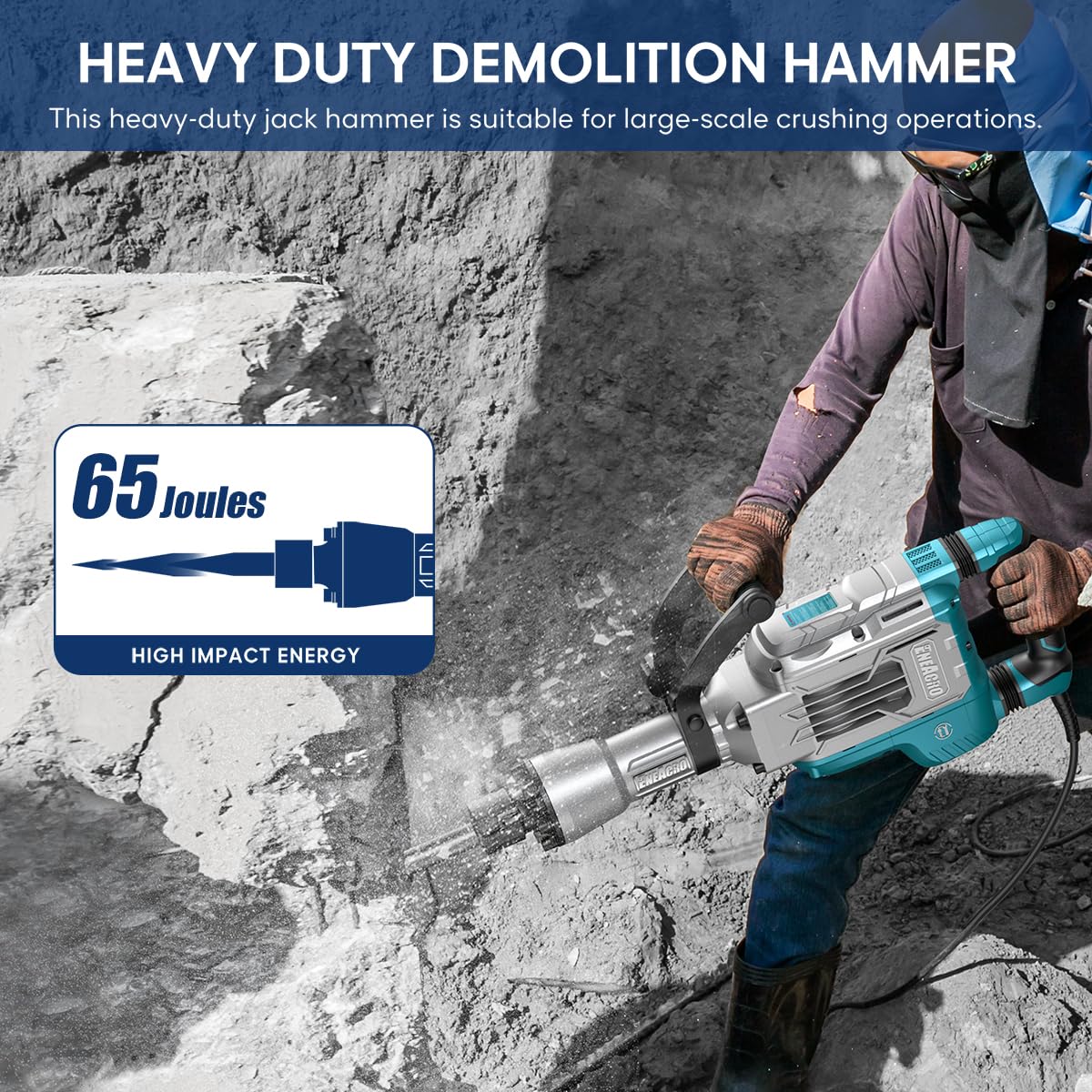 ENEACRO SDS-Hex bit enables tool-free, secure bit changes.