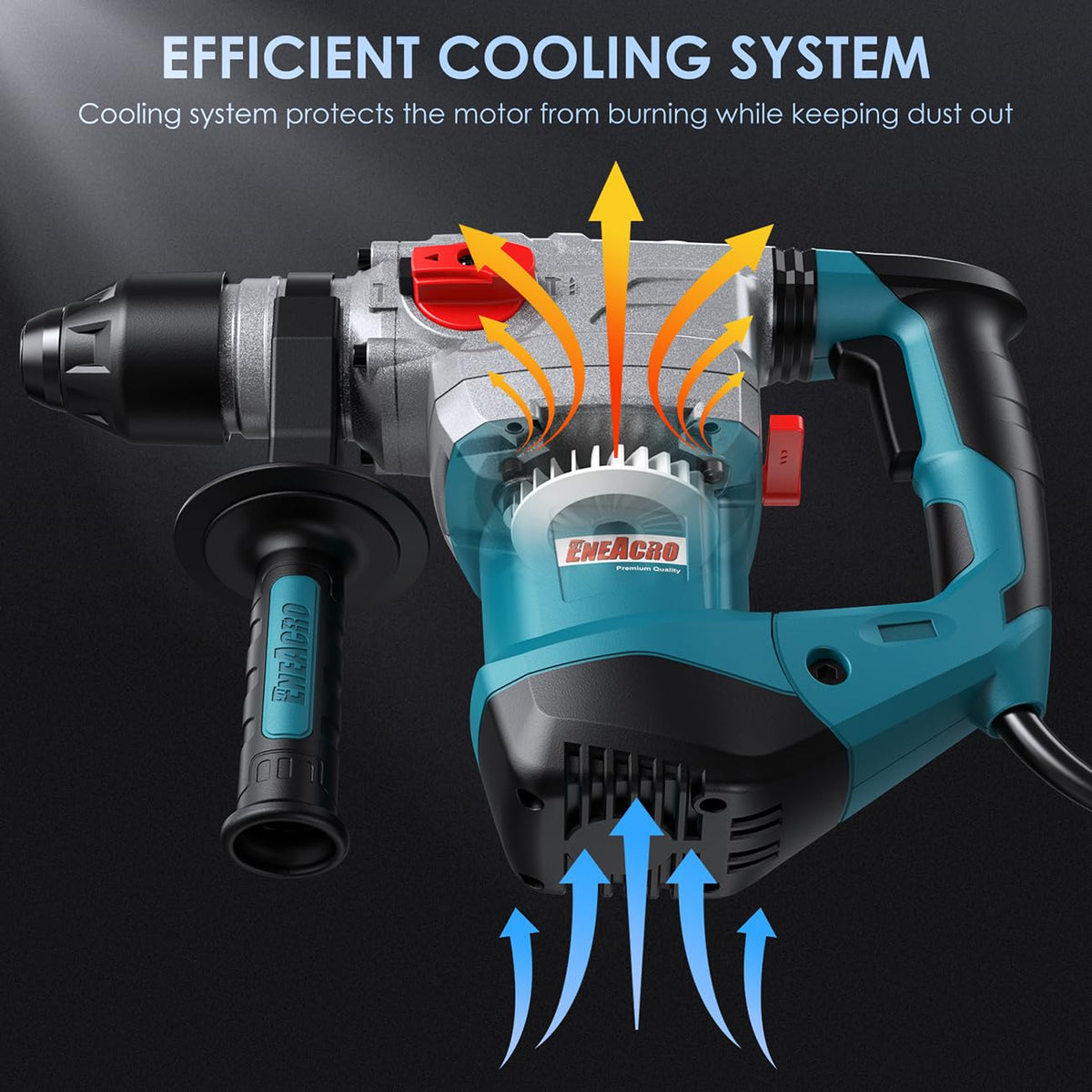 ENEACRO rotary hammer case and accessories for on-site reliability