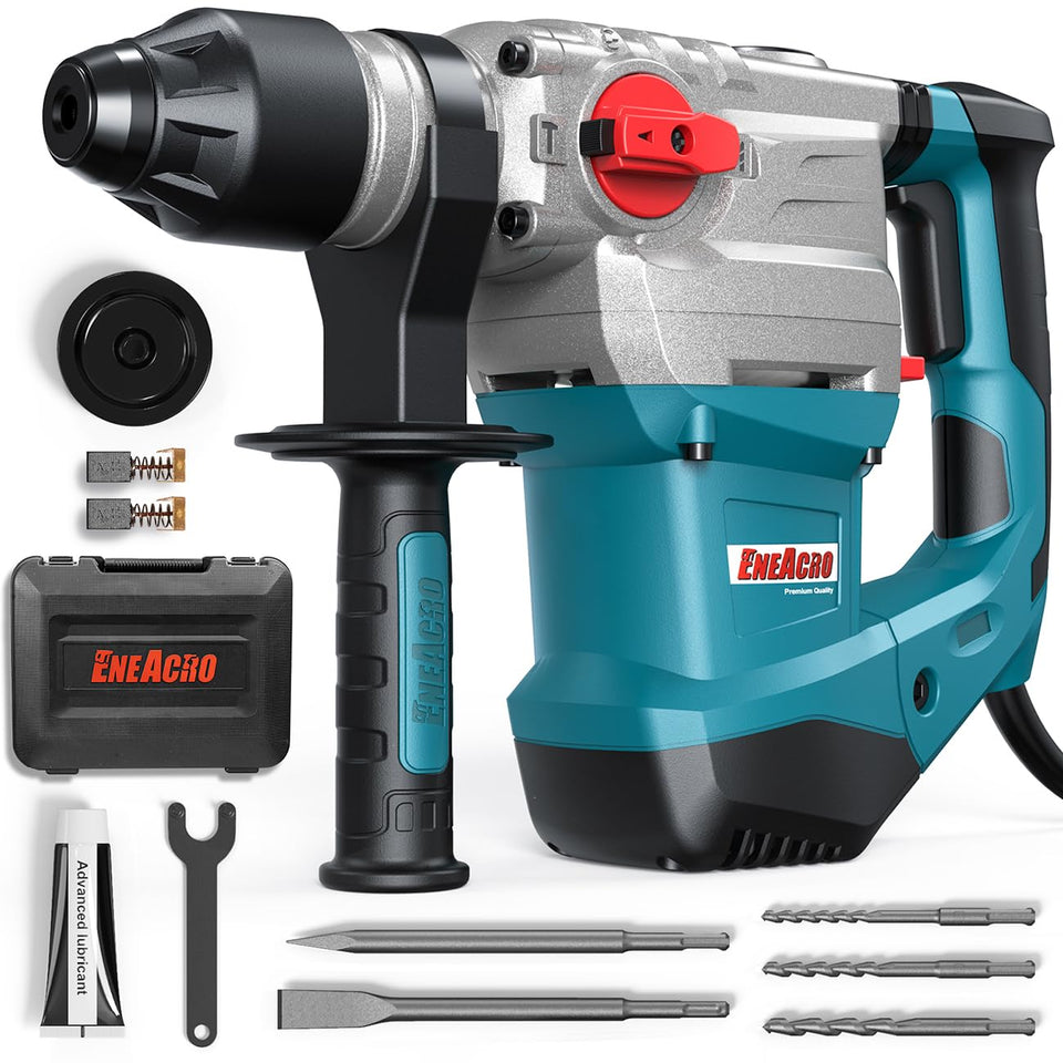 ENEACRO rotary hammer drill 1-1/4 inch with SDS-Plus for heavy-duty concrete work