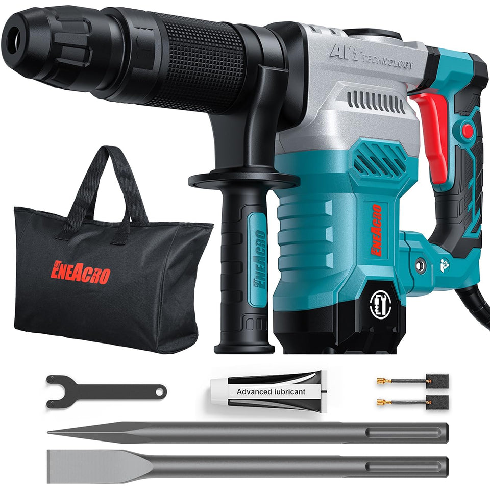 ENEACRO SDS‑Max demolition hammer overview showing compact design and power.