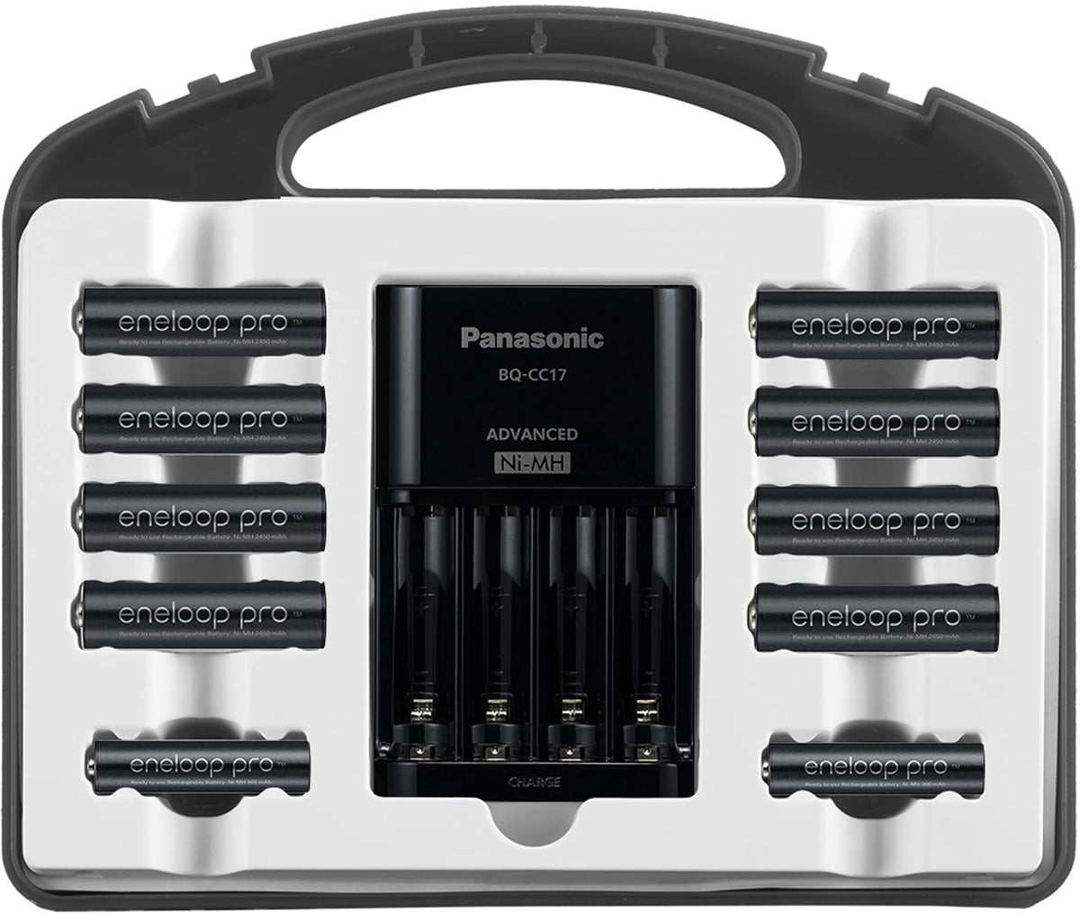 Eneloop Pro charging mockup, showing long-lasting energy for gadgets.