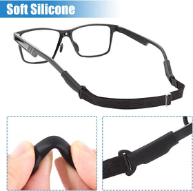 Enenfly silicone sleeves cradle temple tips for a snug, comfortable fit.
