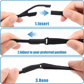 Enenfly's adjustable length from 10 to 16 inches fits most head sizes.