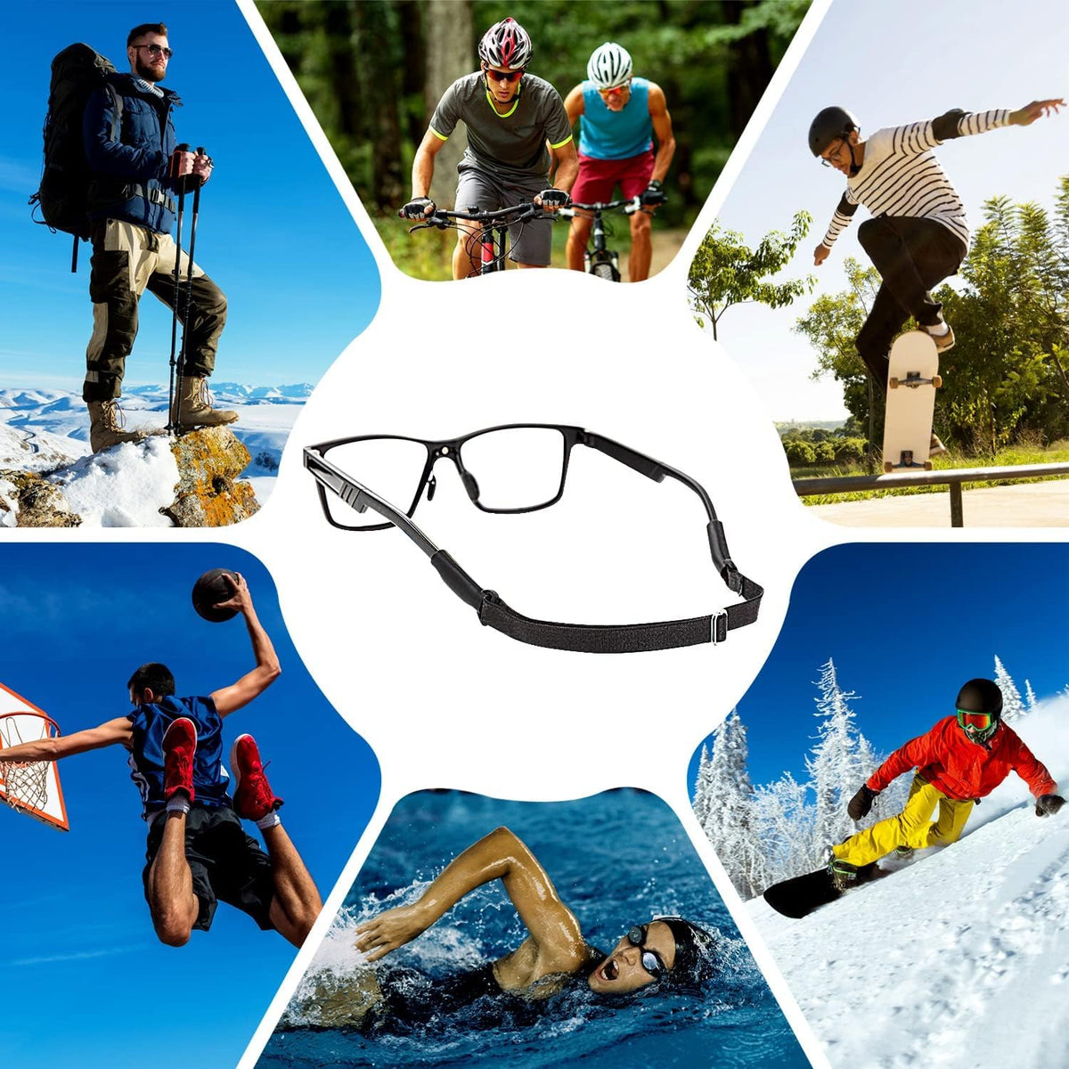 Enenfly anti-drop design keeps glasses in place during activities.