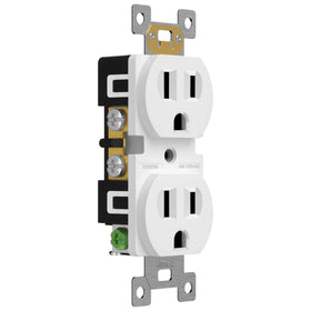 ENERLITES compact shallow-design receptacle highlighting easy wiring and installation