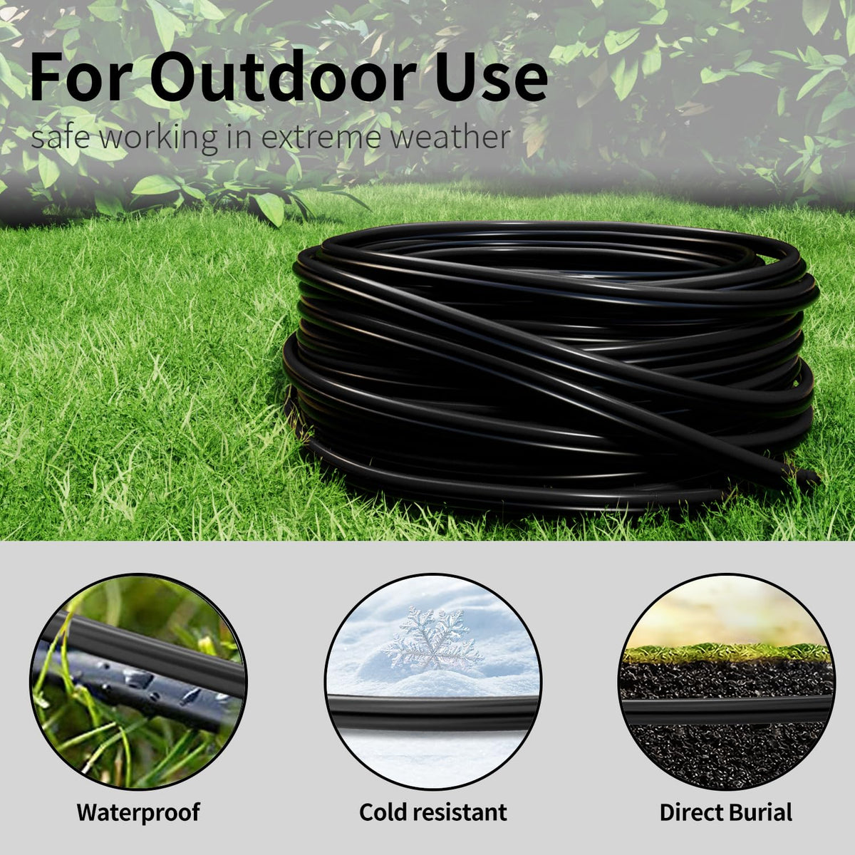 Energeaster copper clad aluminum wire offers light weight and flexibility.
