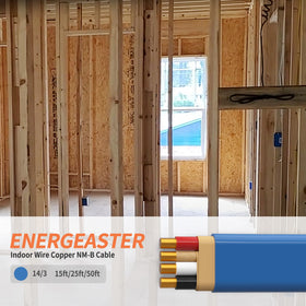 Energeaster copper conductors 14 AWG, durable 3-core cable