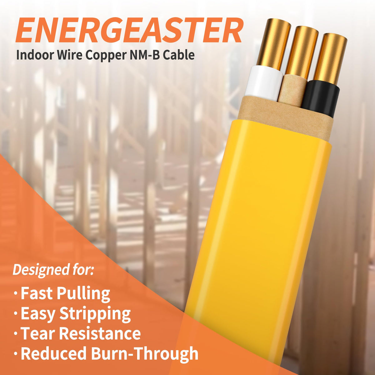 Energeaster ground wire included for safer electrical runs
