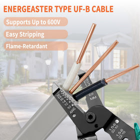 Energeaster wire in indoor/outdoor use scenario for damp locations