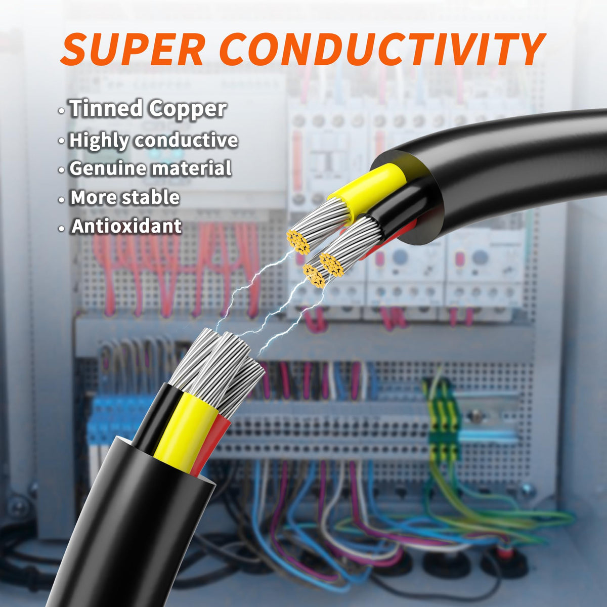 Energeaster low-voltage cable suitable for automotive and landscape lighting.