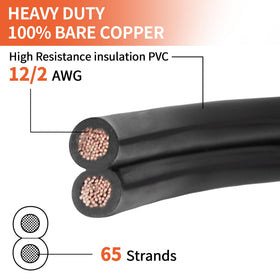 Energeaster outdoor direct burial wire ready for durable outdoor lighting.