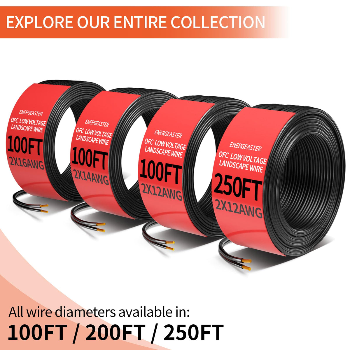 Energeaster pure copper conductor ensures efficient power delivery.