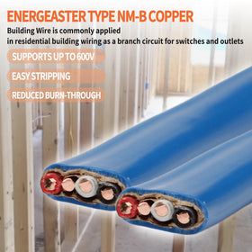 Energeaster cable suited for residential and light commercial wiring