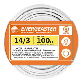 Energeaster solid indoor NM-B cable for reliable residential wiring and easy installation.