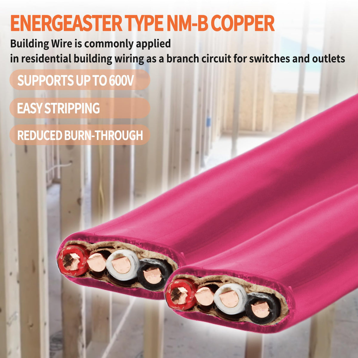 Energeaster UL-listed NM-B for above-ground, dry location installations