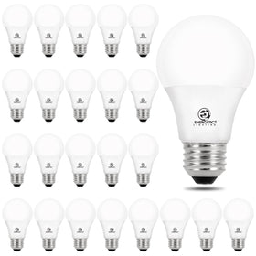 Energetic Lighting 24-pack LED bulbs with 60W equivalence for everyday living spaces