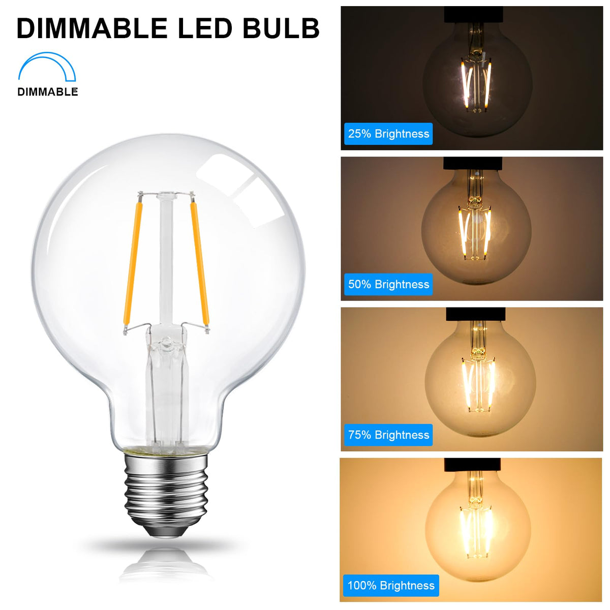 Energetic Lighting 2700K soft white glow ideal for cozy living spaces.