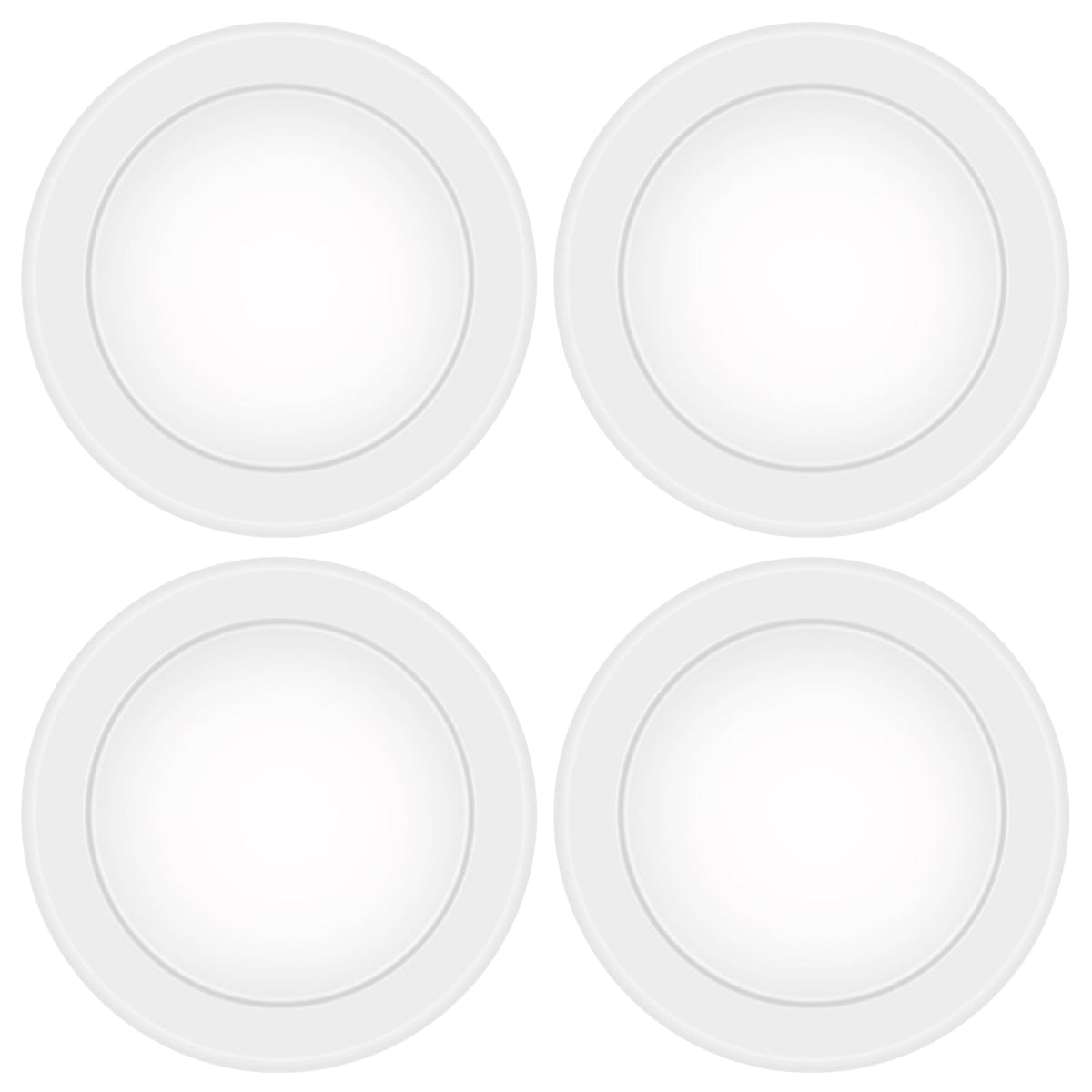Energetic Lighting 4-pack 6 inch LED disk lights boxed and ready for installation