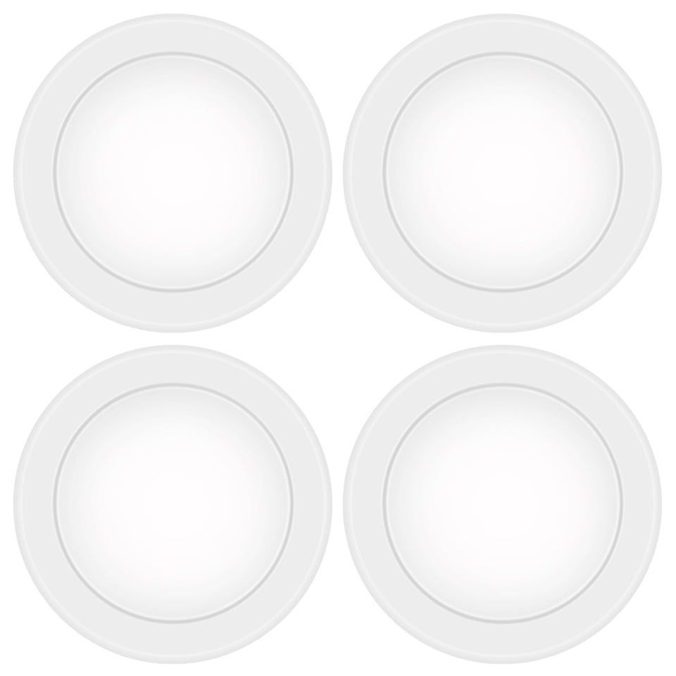 Energetic Lighting 4-pack 6 inch LED disk lights boxed and ready for installation