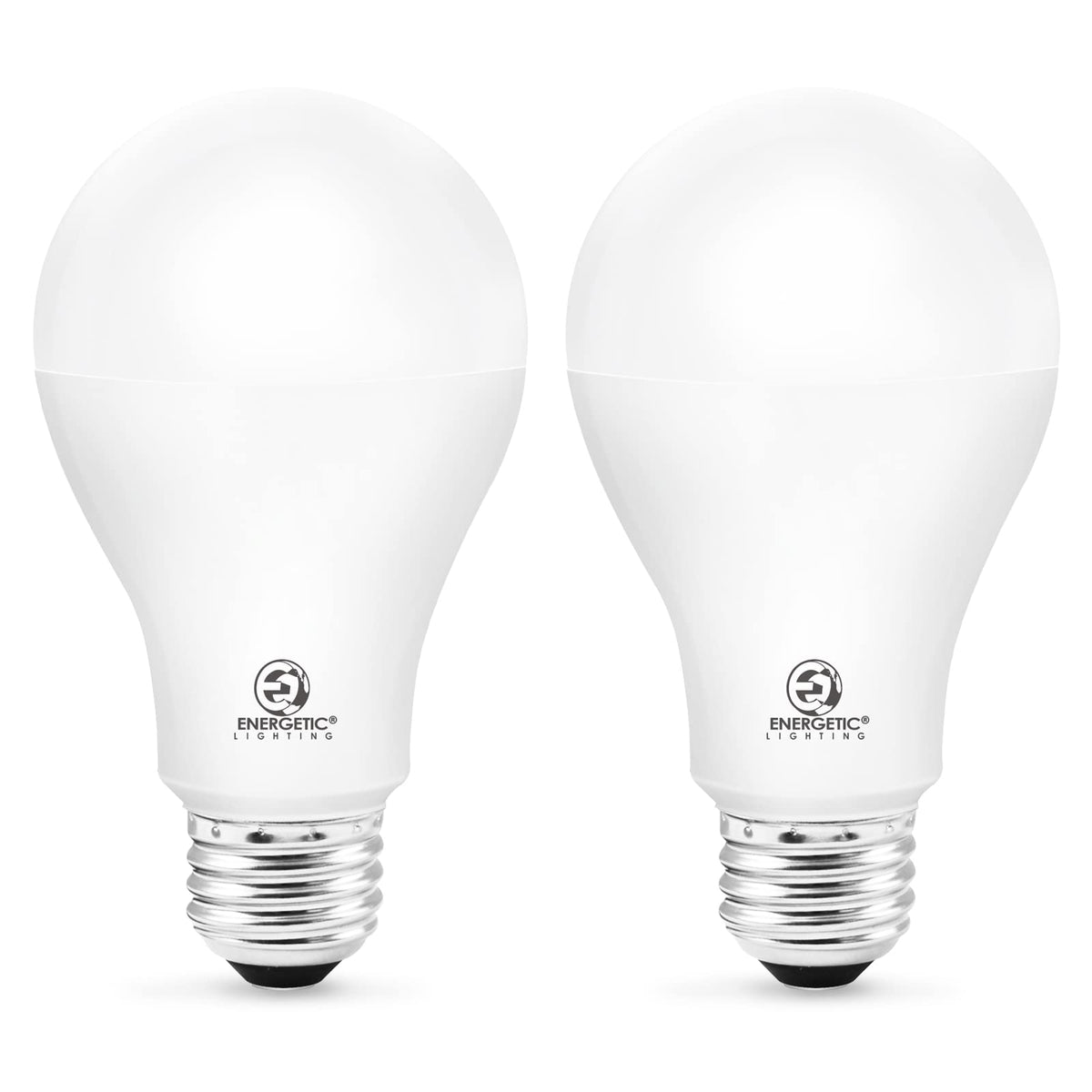 ENERGETIC LIGHTING A21 LED bulb 2600 lumens for bright room illumination.