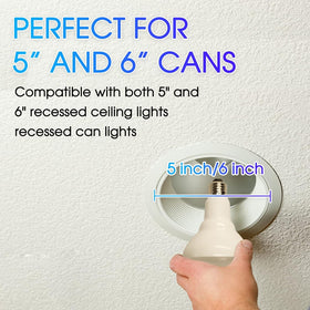 Energetic Lighting BR30 6-pack packaging highlighting energy efficiency.
