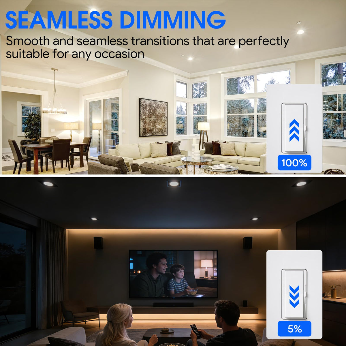 Energetic Lighting BR30 LED recessed bulb 1500 lumens for crisp illumination.