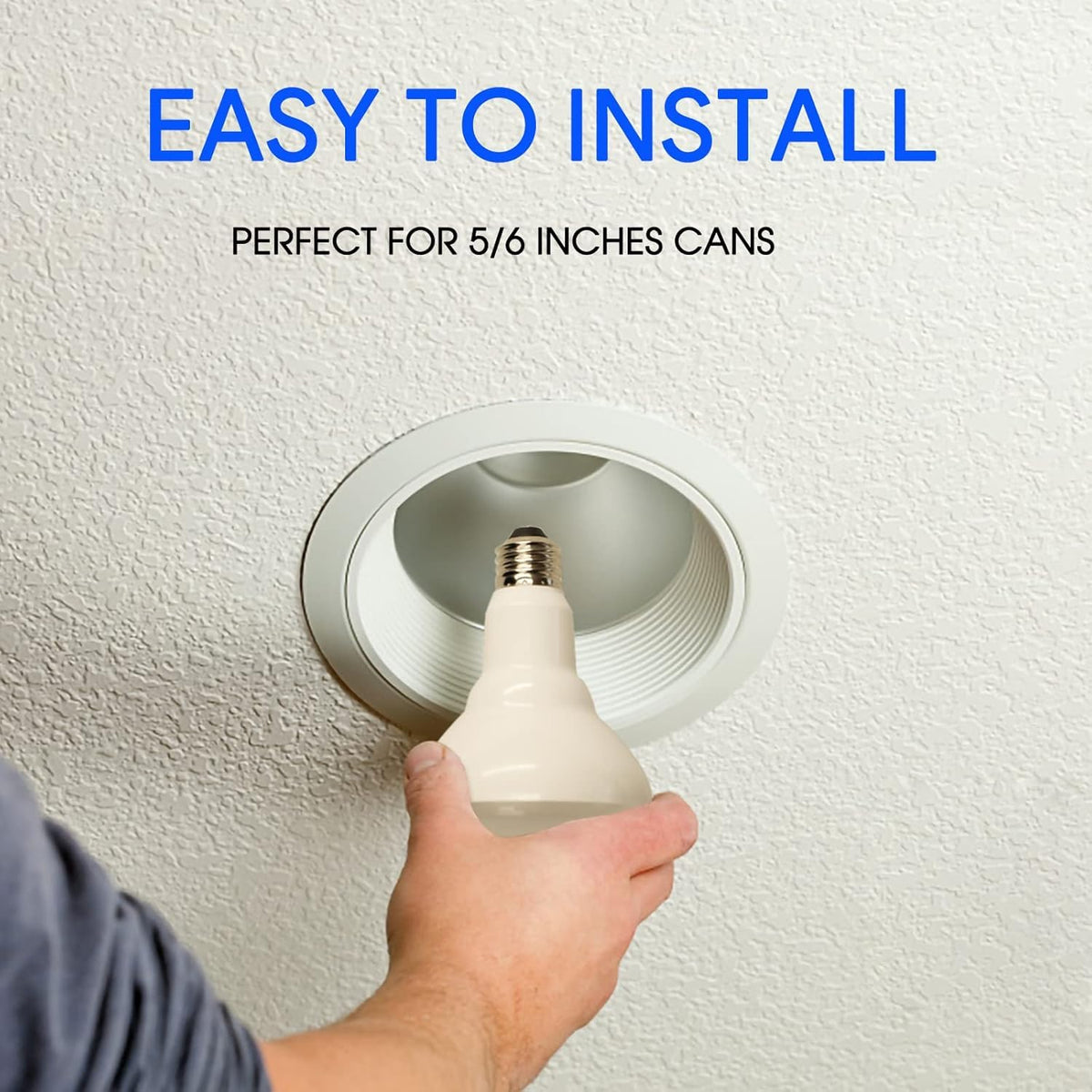 Dimmable Energetic Lighting BR30 LED bulb with smooth brightness control