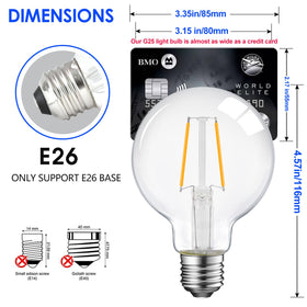 Energetic Lighting dimmable globe bulb for smooth brightness control and mood lighting.