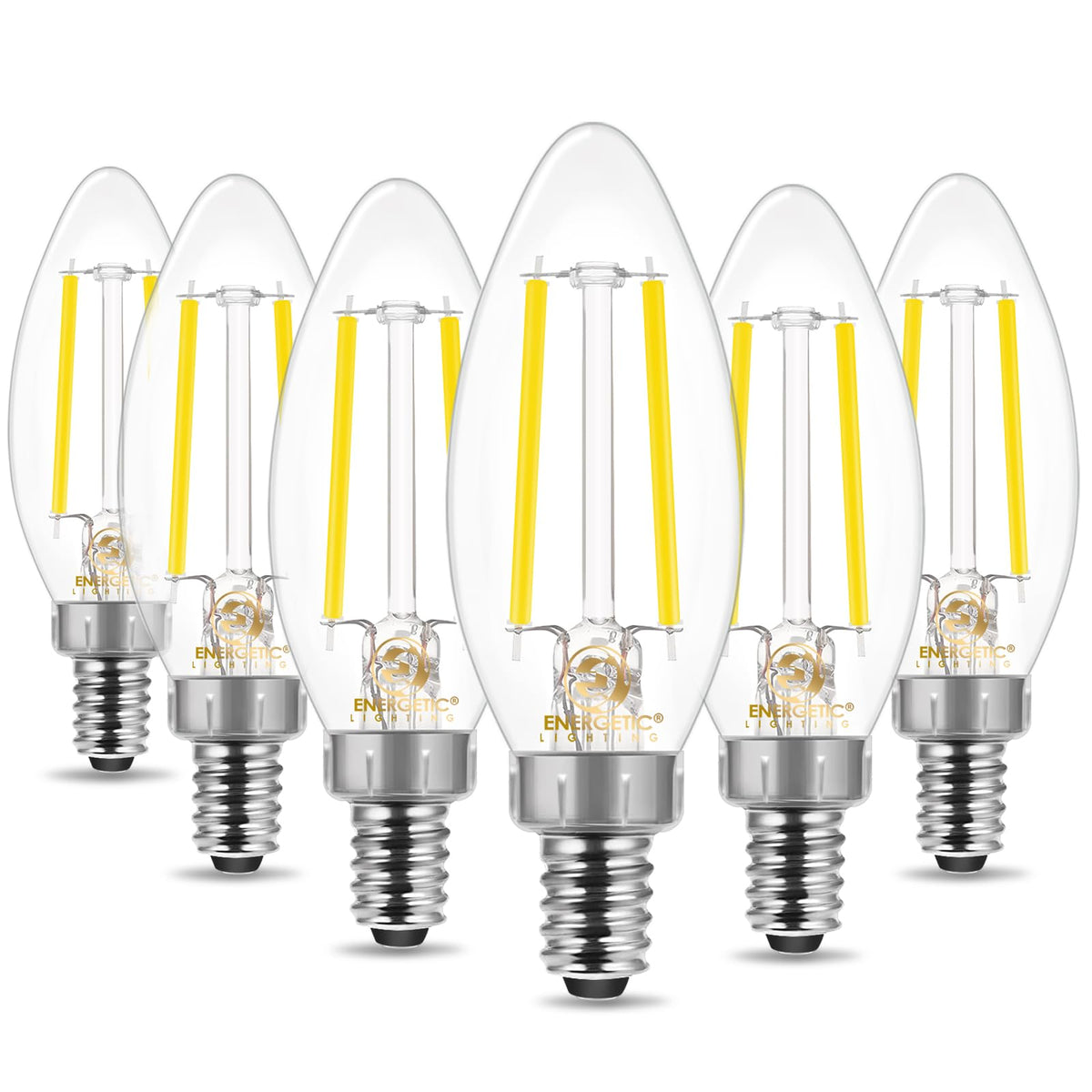 Energetic Lighting dusk-to-dawn bulbs illuminate porch automatically at sunset for convenience.