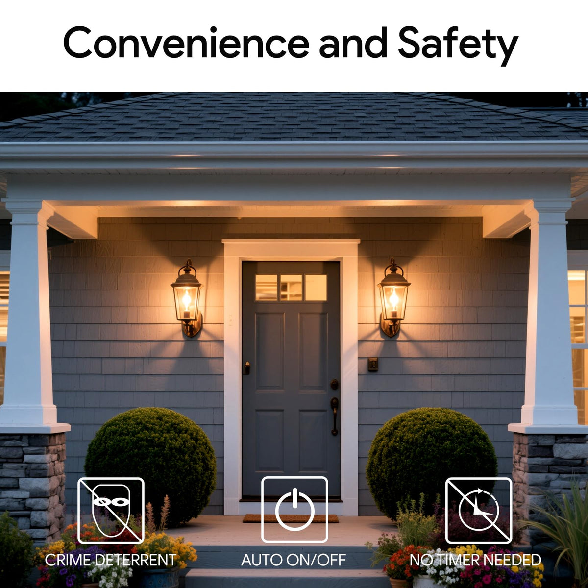 Energetic Lighting six-pack ideal for doorway and patio lighting.