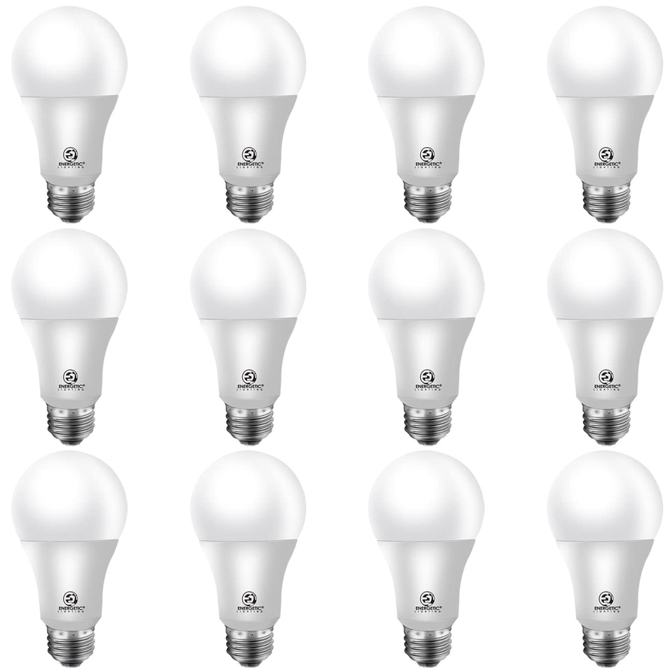 Energetic Lighting Energetic A19 daylight 5000K bulb for bright, energy-saving rooms.